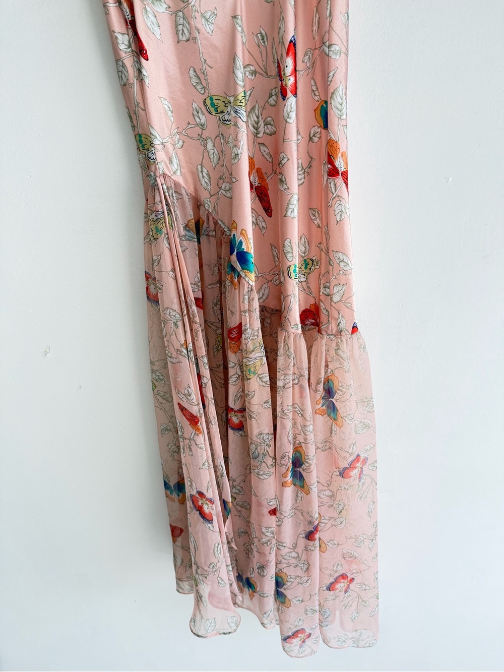 Victoria's Secret 80’s Vintage Butterfly Maxi Slip Dress Size Small 8573 - Picture 5 of 12